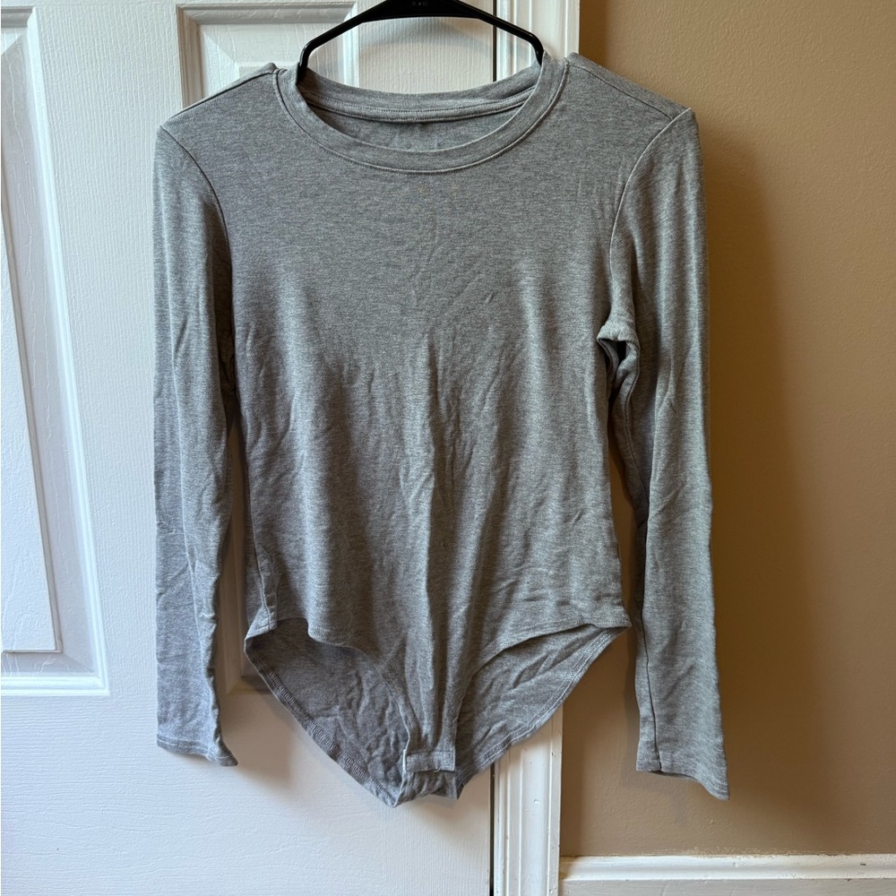 Gray Long Sleeve Women's Top